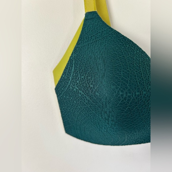 Knix Wingwoman Green Lace Wireless Bra Size 5 - Picture 4 of 8